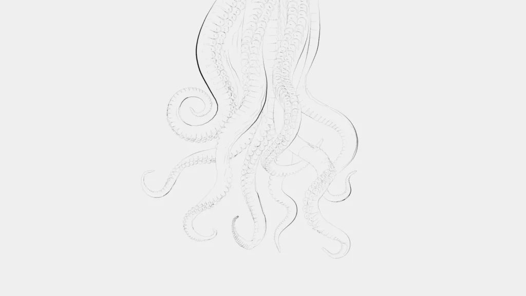 Tentacle Stamp Design